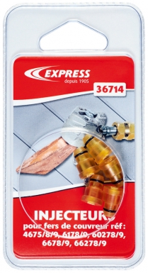 Lot de 5 injecteurs avec leur joint pour sav des fers de couvreur. disponible abidjan cote d'ivoire.