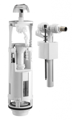 Mécanisme de chasse "optima 49s" + robinet "compact 95l" - double volume réglable - adapt. disponible abidjan cote d'ivoire.