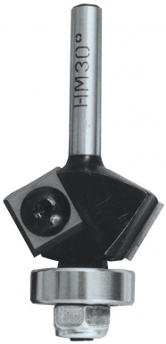 Mèche d"affleureuse ø 29mm - angle 45° - carbure - queue ø 8mm - long. disponible abidjan cote d'ivoire.