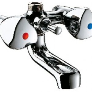 Mélangeur bain-douche mural d2410 à bec fixe à brise-jet - entraxe 110 mm - chromé. disponible abidjan cote d'ivoire.