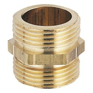 Mamelon égal double mâle laiton - filetage 50x60. disponible abidjan cote d'ivoire.