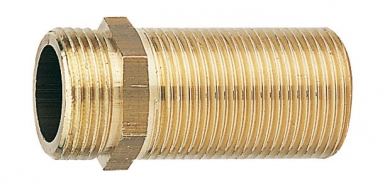 Mamelon égal double mâle laiton longueur 40 mm - filetage 20x27. disponible abidjan cote d'ivoire.