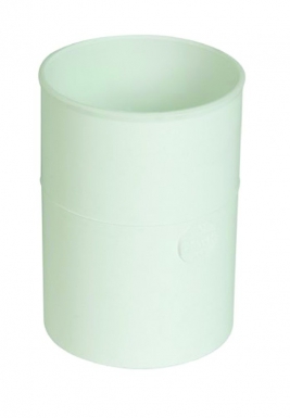 Manchon pour tube de descente eau pluviale femelle/femelle ø 100 mm blanc. disponible abidjan cote d'ivoire.
