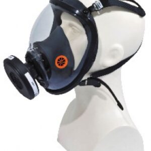 Masque respiratoire en silicone - oculaire polycarbonate (champ de vision 210°) - 3 valves inspiratoires - 1 valve expiratoire - dispositif phonique - galette non fournie. disponible abidjan cote d'ivoire.