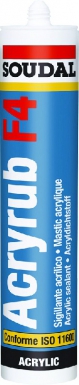 Mastic acryrub f4 acrylique - blanc - joint intérieur et extérieur - cart. disponible abidjan cote d'ivoire.