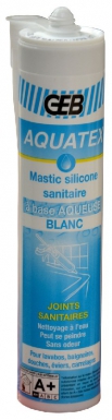 Mastic aquatex silicone à base aqueuse - joints sanitaires - blanc - cart. disponible abidjan cote d'ivoire.