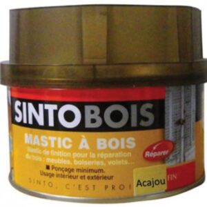 Mastic à bois sintobois fin acajou durcisseur - boîte 500 ml. disponible abidjan cote d'ivoire.