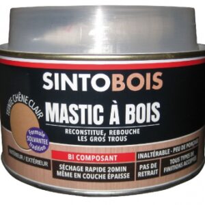 Mastic à bois sintobois fin chêne clair durcisseur - boîte 1000 ml. disponible abidjan cote d'ivoire.