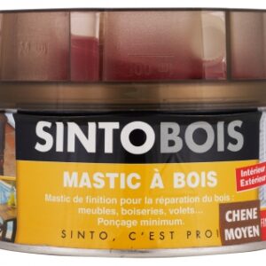 Mastic à bois sintobois fin chêne moyen + durcisseur - boîte 170 ml - 190 g. disponible abidjan cote d'ivoire.