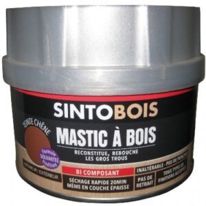 Mastic à bois sintobois fin chêne moyen durcisseur - boîte 500 ml. disponible abidjan cote d'ivoire.