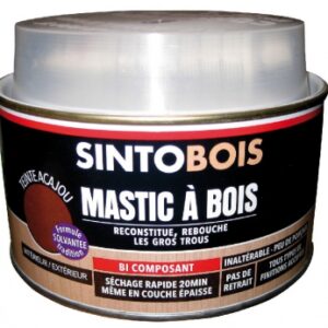 Mastic à bois sintobois standard acajou + durcisseur - boîte 1000 ml - 1,040 kg. disponible abidjan cote d'ivoire.
