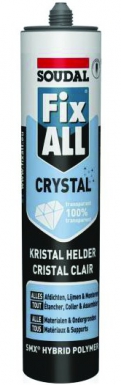 Mastic-colle "fix all cristal" ms polymère - transparent - joint int. disponible abidjan cote d'ivoire.