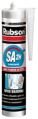 Mastic rubson sa2h - sanitaire speed silicone - prise 2 heures - trans. disponible abidjan cote d'ivoire.