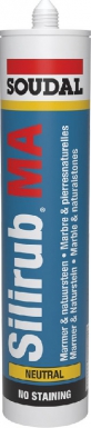 Mastic "silirub ma" silicone neutre - travertin - joints sanitaire et matériaux poreux - cart. disponible abidjan cote d'ivoire.