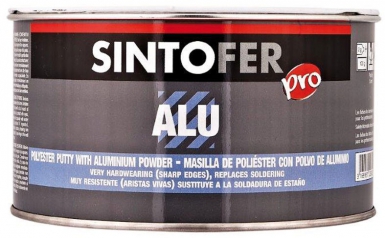 Mastic sintofer pro alu polyester - remplacement de l'étain dans les réparations de carrosseries - boîte 1,660 kg. disponible abidjan cote d'ivoire.