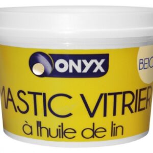 Mastic vitrier pur huile de lin - coloris beige 0,5 kg. disponible abidjan cote d'ivoire.