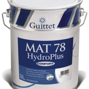 Mat 78 hydroplus - peinture acrylique mat semi tendu - intérieur - col: blanc - 3 l. disponible abidjan cote d'ivoire.