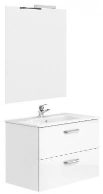 Meuble adele 60 cm (h 56 cm / p 45 cm) - 2 tiroirs - blanc (pieds en option). disponible abidjan cote d'ivoire.