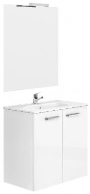 Meuble adele 60 cm (h 74 cm / p 45 cm) - 2 portes - blanc (pieds en option). disponible abidjan cote d'ivoire.