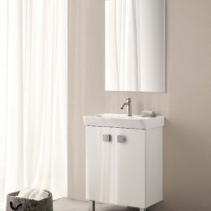 Meuble bas baxe 60 cm (h 55 cm / p 46 cm) - 2 tiroirs - blanc. disponible abidjan cote d'ivoire.