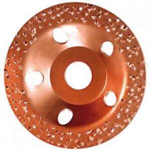 Meule assiette au carbure - ø 115 mm - surface bombée - grain fin - alésage 22,2 mm. disponible abidjan cote d'ivoire.