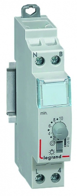 Minuterie modulaire 230v~ 50hz et 60hz sortie 16a 250v~ - 1 module réglable de 0,5 à 10 mn. disponible abidjan cote d'ivoire.