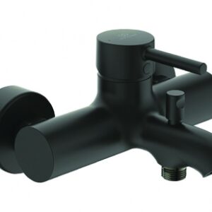 Mitigeur bain-douche ceraline noir mat poignée en métal. disponible abidjan cote d'ivoire.