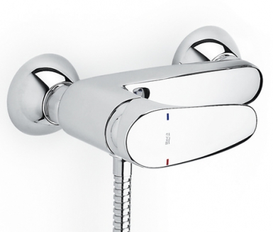 Mitigeur douche mural monodin-n avec raccords excentrés - finition chromé. disponible abidjan cote d'ivoire.