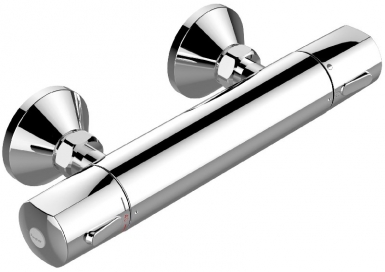 Mitigeur douche thermostatique mural olyos - chromé. disponible abidjan cote d'ivoire.