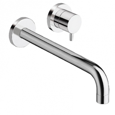 Mitigeur lavabo mural 2 trous triverde bec long - chromé. disponible abidjan cote d'ivoire.