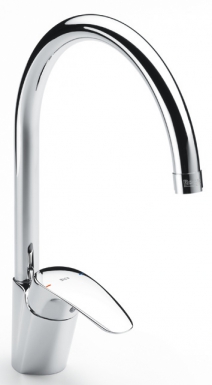 Mitigeur évier monotrou monodin-n à bec tube mobile - finition chromé. disponible abidjan cote d'ivoire.