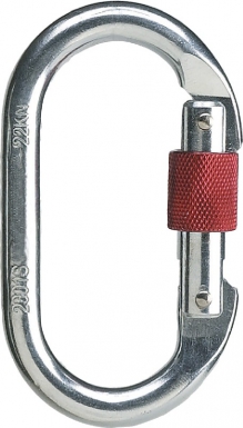 Mousqueton de sécurité à vis "am002x5" acier zingué - ouverture 16 mm - résistance grand axe : 23 - sachet de 5. disponible abidjan cote d'ivoire.