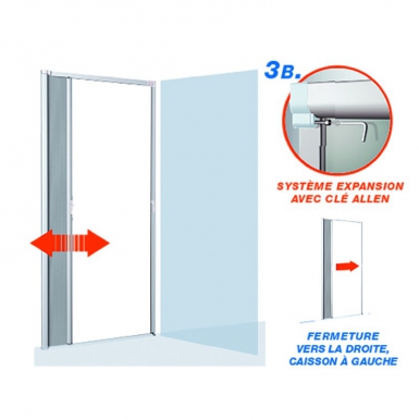 Moustiquaires enroulables serena pour porte fenêtre 160 x 250 cm - blanc. disponible abidjan cote d'ivoire.