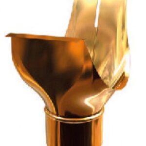 Naissance agrafable ø 100 pour gouttière de 33 - cuivre. disponible abidjan cote d'ivoire.