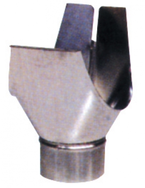 Naissance agrafable ø 100 - pour gouttière de 33 - zinc. disponible abidjan cote d'ivoire.