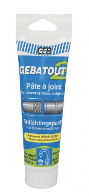 Pâte fluide gebatout 2 raccords filetés chauffage et sanitaire démontable tube 250 g. disponible abidjan cote d'ivoire.