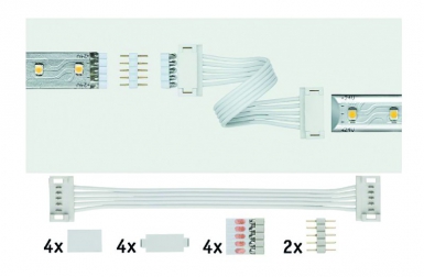 Pack de 2 connecteurs universels blancs avec connecteur rapide " universal maxled connector "  max. disponible abidjan cote d'ivoire.