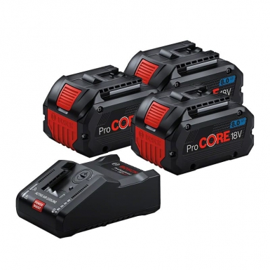 Pack power 18v procore (3x8,0 ah) avec chargeur rapide gal18v-160c - bosch. disponible abidjan cote d'ivoire.