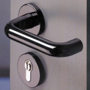 Paire de rosace ø 52 mm clé i nylon noir​. disponible abidjan cote d'ivoire.