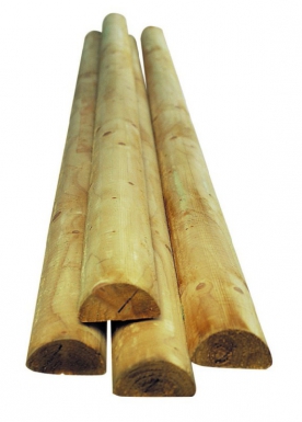 Palissade demi-ronde dimensions hors tout : 7x250 cm. disponible abidjan cote d'ivoire.