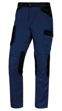 Pantalon mach 2 working bleu marine/bleu roi polyester 65% coton 35% - taille xl. disponible abidjan cote d'ivoire.