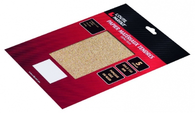 Paquet de 5 feuilles papier silex pour matériaux tendres - dim. disponible abidjan cote d'ivoire.