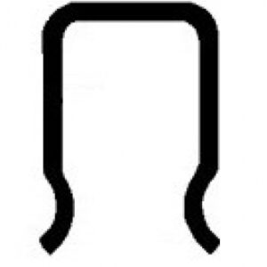 Parclose galva lxhxe = 12x19x1,25 poids = 0,450 kg/m. disponible abidjan cote d'ivoire.