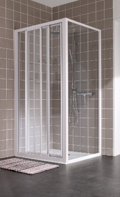 Paroi atout 90 - h 1900 - profilé laqué blanc - vitrage verre transparent. disponible abidjan cote d'ivoire.