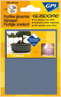 Pastilles glissantes adhésives carrée grise 24x24 mm blister 12 p. disponible abidjan cote d'ivoire.