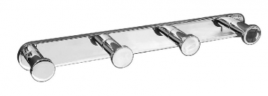 Patère 4 têtes - stylus - chromé. disponible abidjan cote d'ivoire.