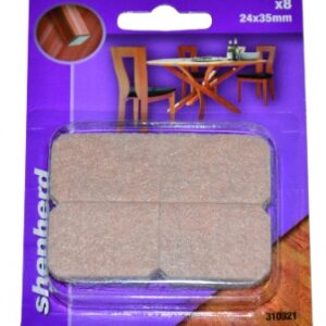 Patins feutre adhésif rectangulaire blanc 25x35 mm blister 6 p. disponible abidjan cote d'ivoire.