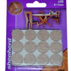 Patins feutre adhésif rond blanc ø 18 mm blister 20 p. disponible abidjan cote d'ivoire.