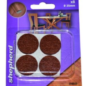 Patins feutre adhésif rond marron ø 28 mm blister 8 p. disponible abidjan cote d'ivoire.