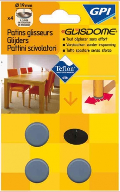 Patins glisseur à clouer ø 30 mm gris blister 4 p. disponible abidjan cote d'ivoire.